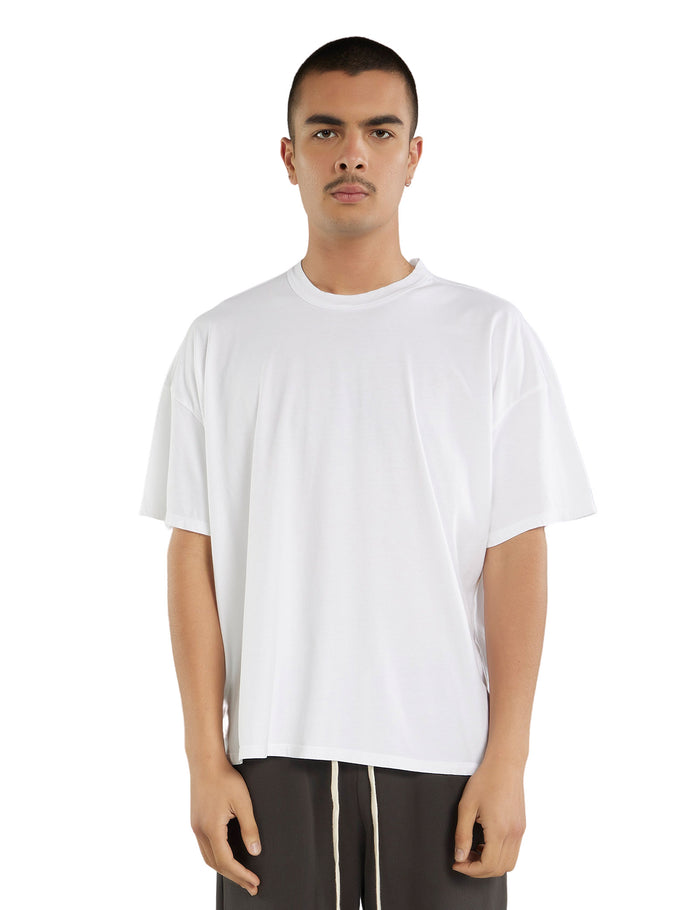 les tien Lightweight Binded Neck Oversized Tee
