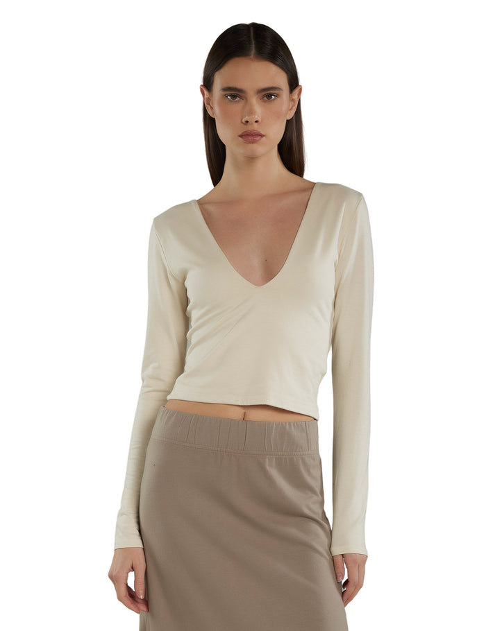 les tien Liz Double V Long Sleeve