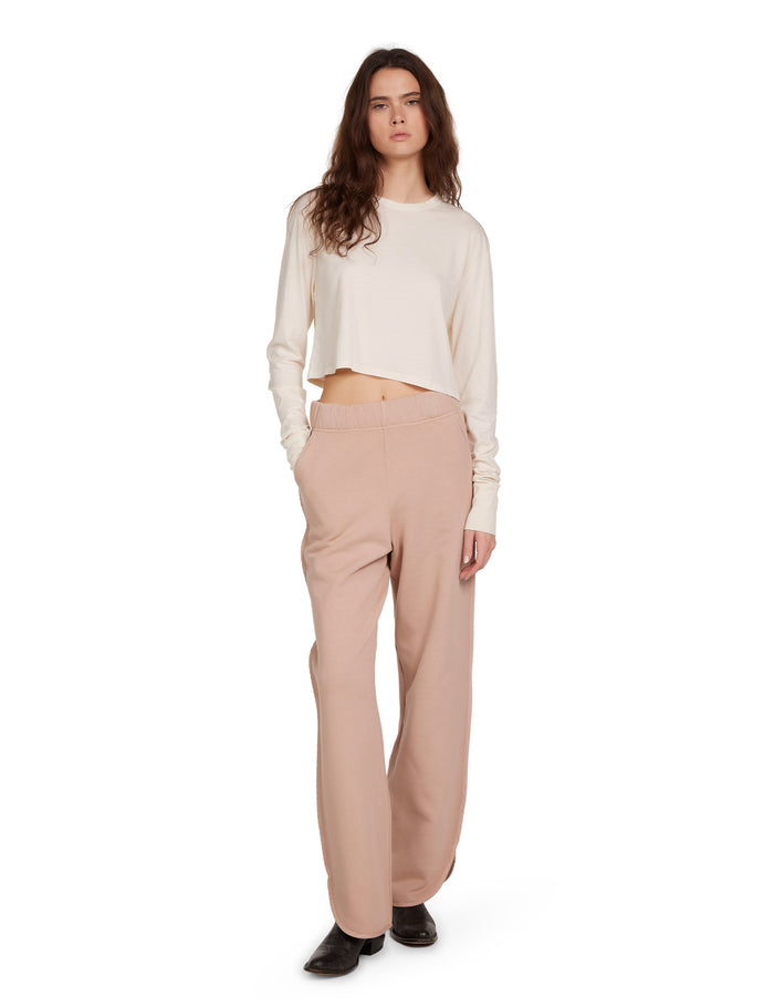 Les Tien Mert Long Sleeve Crop Tee