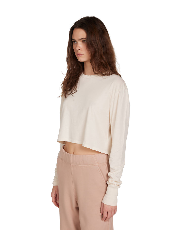 Les Tien Mert Long Sleeve Crop Tee