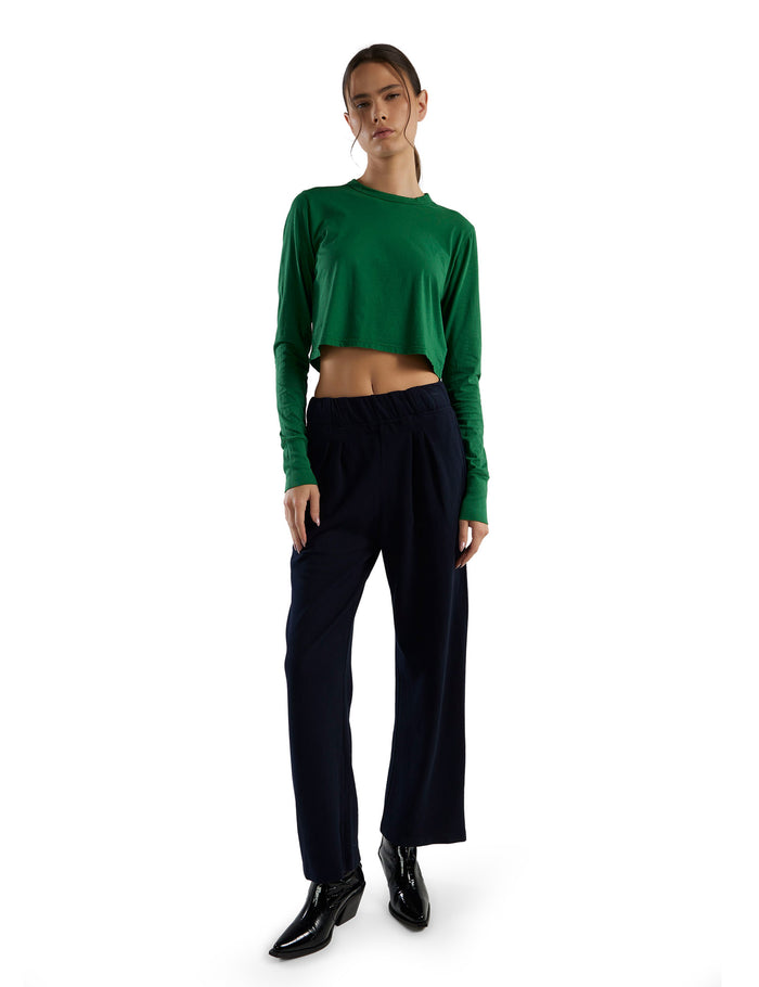 Les Tien Mert Long Sleeve Crop Tee