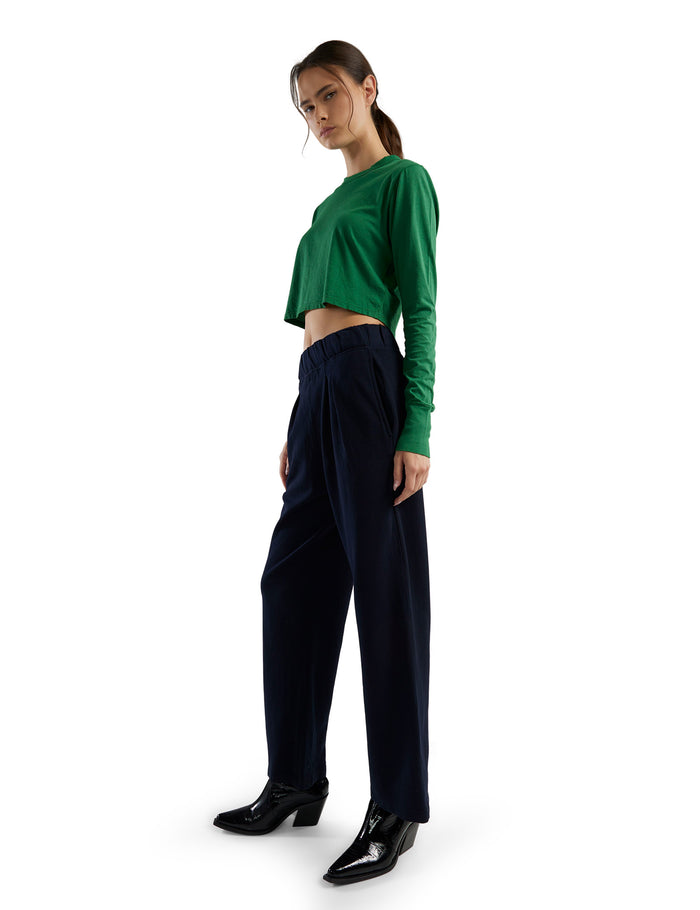 Les Tien Mert Long Sleeve Crop Tee