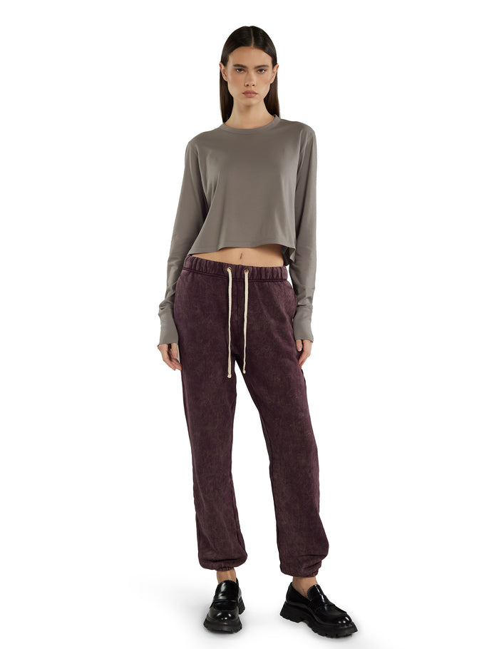Les Tien Mert Long Sleeve Crop Tee