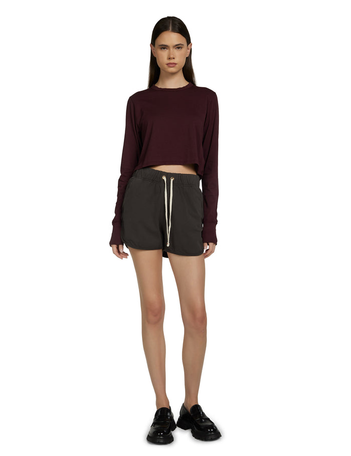 Les Tien Mert Long Sleeve Crop Tee
