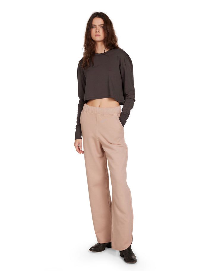 Les Tien Mert Long Sleeve Crop Tee