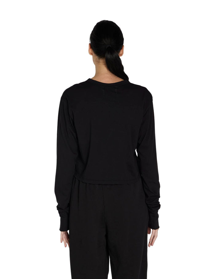 Les Tien Mert Long Sleeve Crop Tee