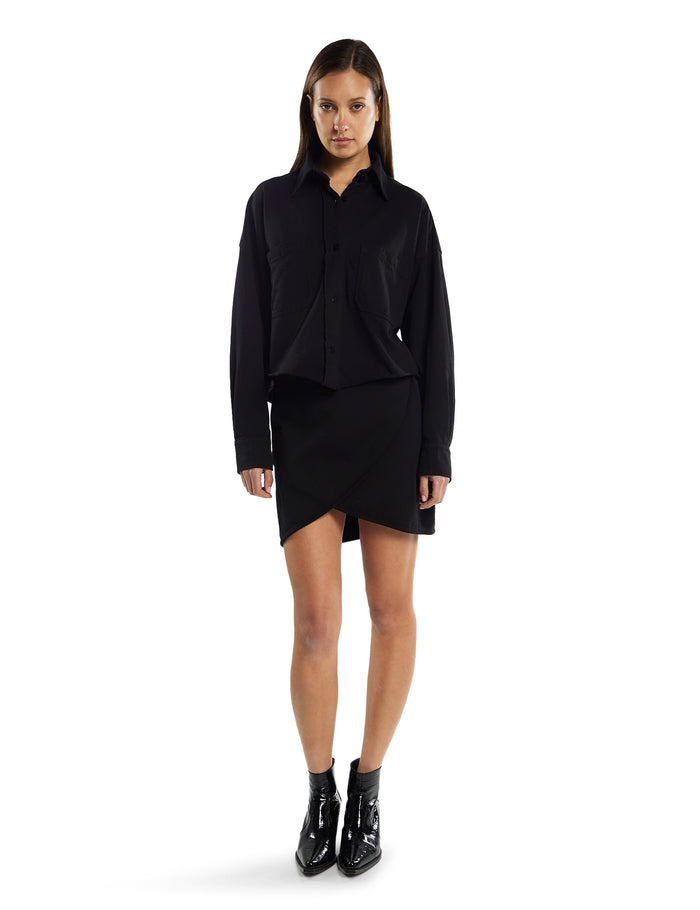 Les Tien Misty Scallop Wrap Skirt