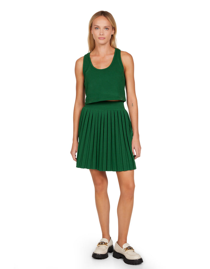 Les Tien Paulina Box Pleat Tennis Skirt