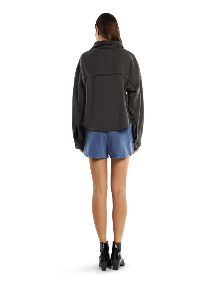 Les Tien Phoebe Oversized Crop Button Up