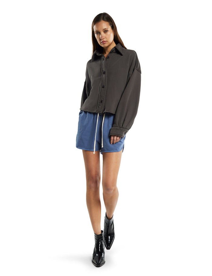 Les Tien Phoebe Oversized Crop Button Up