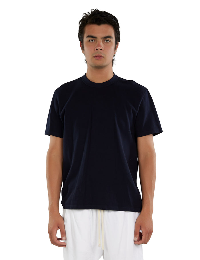 les tien Piqué Binded Neck Tee