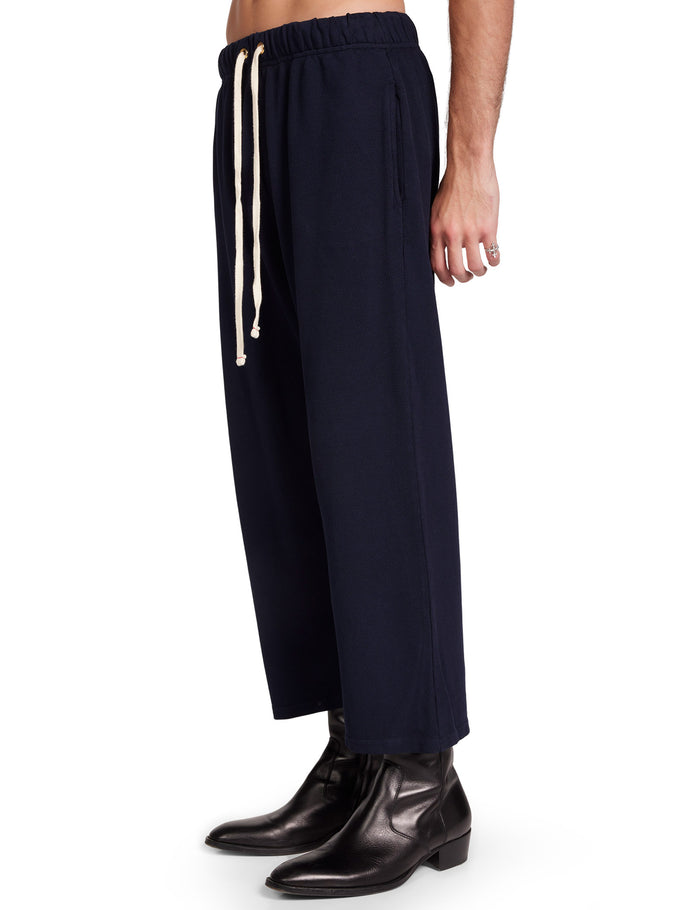 Les Tien Piqué Cropped Relaxed Pant