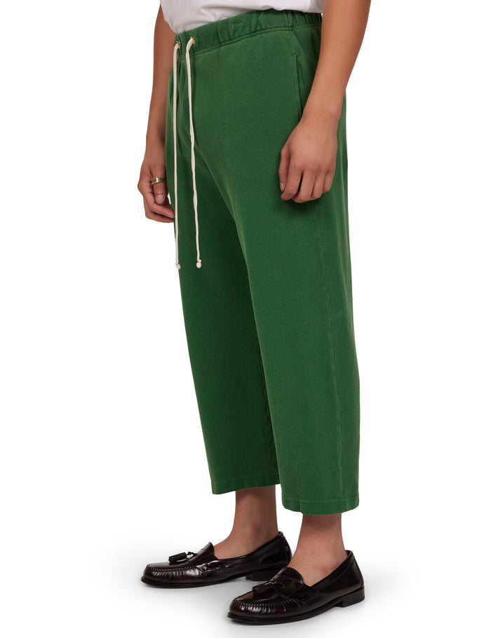 Les Tien Piqué Cropped Relaxed Pant