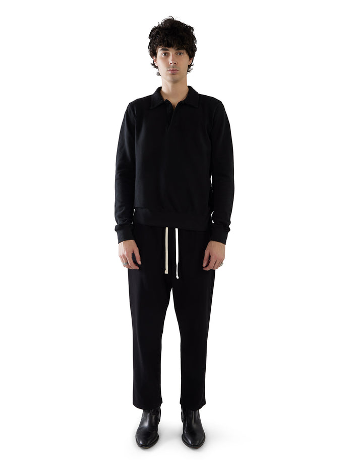 Les Tien Piqué Cropped Relaxed Pant