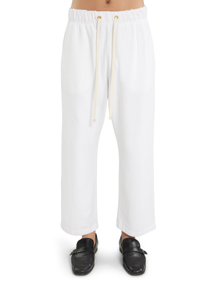 les tien Piqué Cropped Relaxed Pant