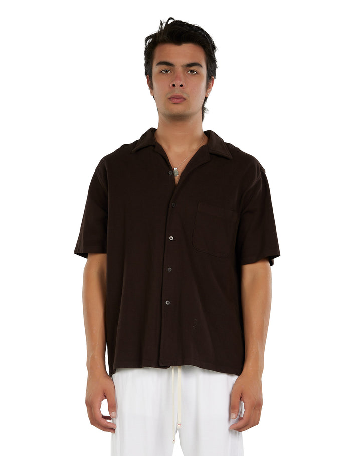 les tien Piqué Cuban Shirt