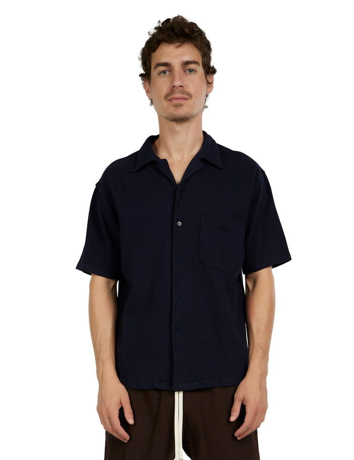 les tien Piqué Cuban Shirt