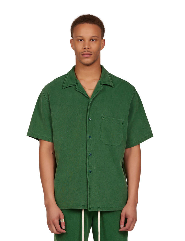 les tien Piqué Cuban Shirt