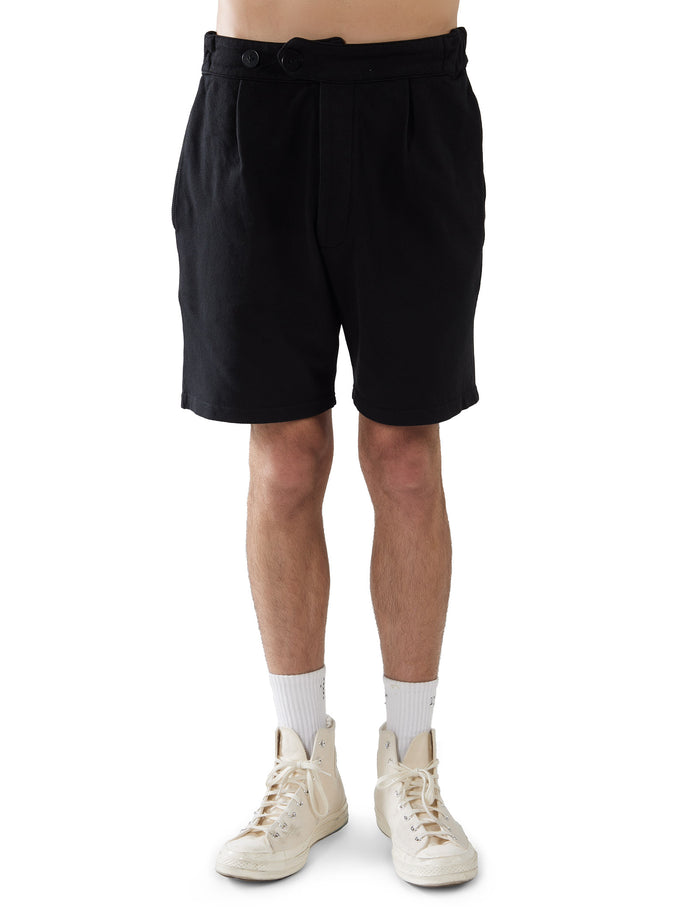 les tien Piqué Pleated Tuxedo Short