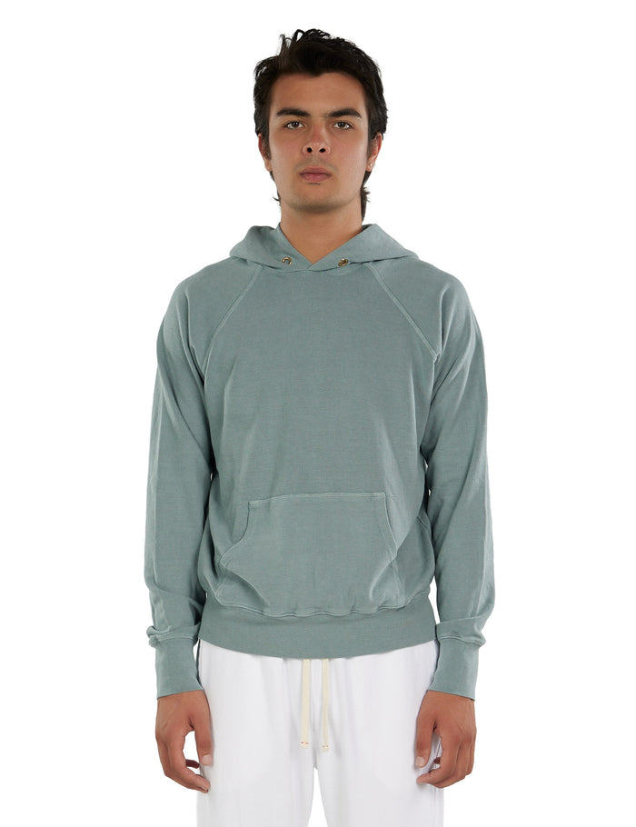 les tien Piqué Raglan Hoodie