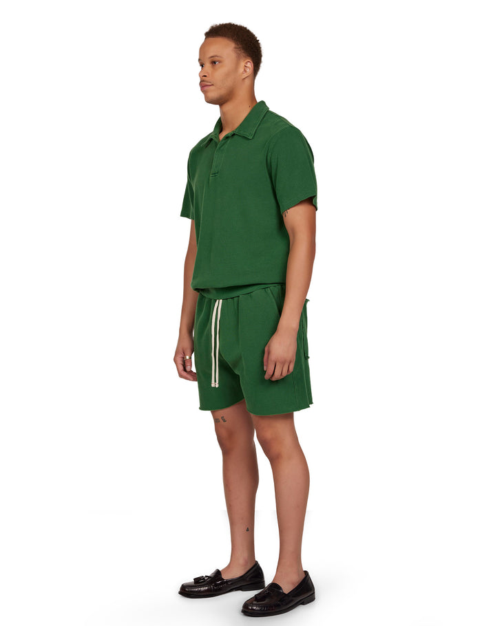 Les Tien Piqué S/S Banded Tennis Polo