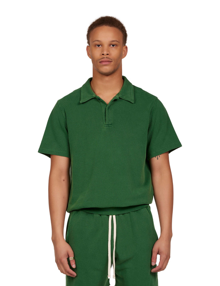 les tien Piqué S/S Banded Tennis Polo