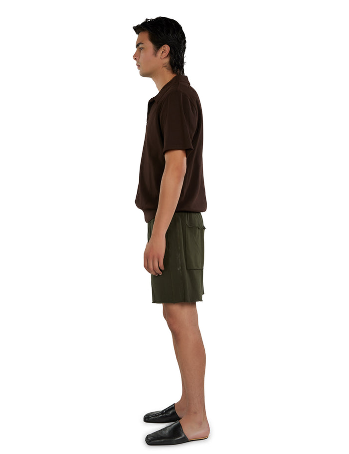 Les Tien Piqué S/S Banded Tennis Polo