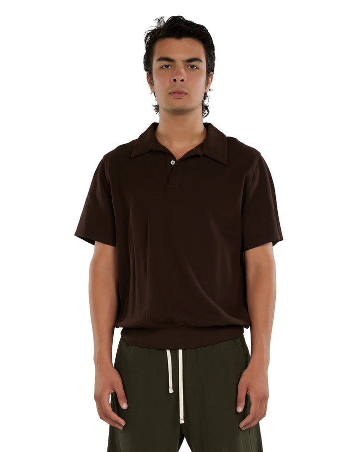 les tien Piqué S/S Banded Tennis Polo