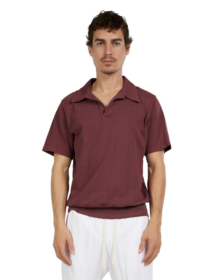 les tien Piqué S/S Banded Tennis Polo