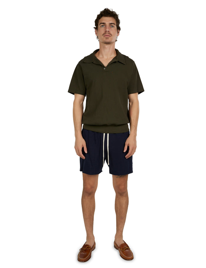 Les Tien Piqué S/S Banded Tennis Polo