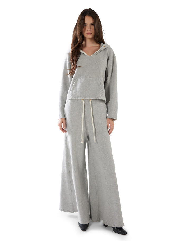 Les Tien Rachel Raw Crop Hoodie