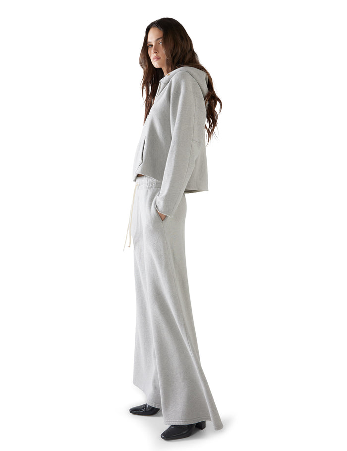 Les Tien Rachel Raw Crop Hoodie