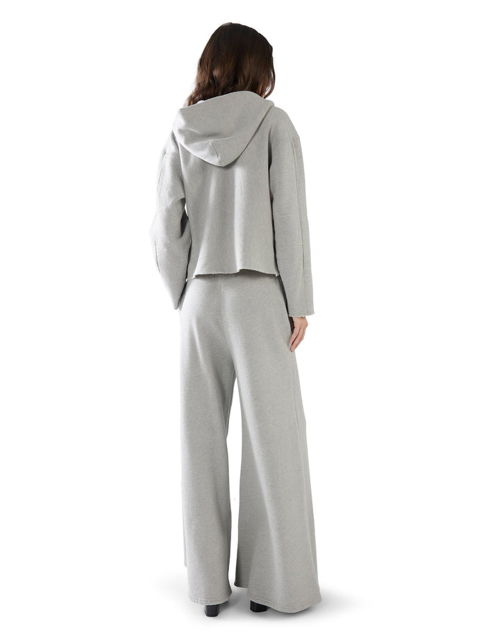 Les Tien Rachel Raw Crop Hoodie