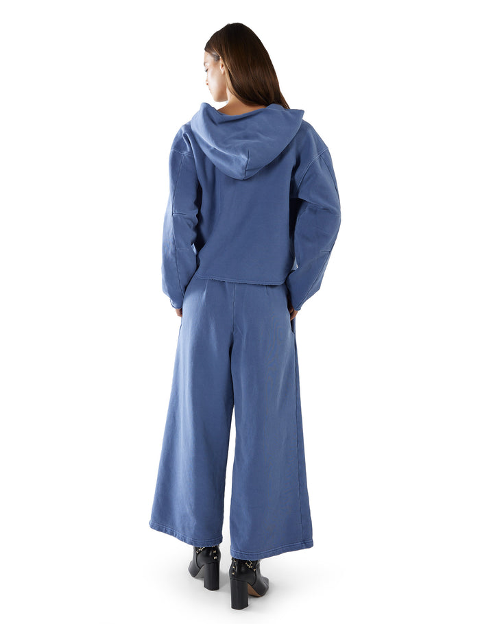 Les Tien Rachel Raw Crop Hoodie