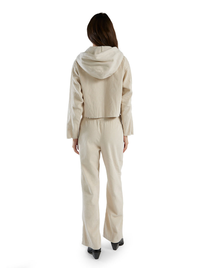 Les Tien Rosa Raw Zip Hoodie