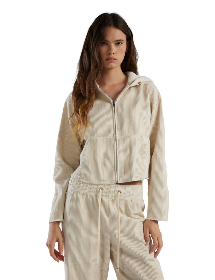 les tien Rosa Raw Zip Hoodie