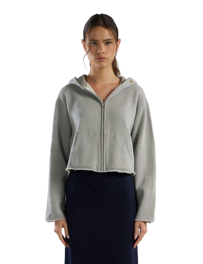 les tien Rosa Raw Zip Hoodie