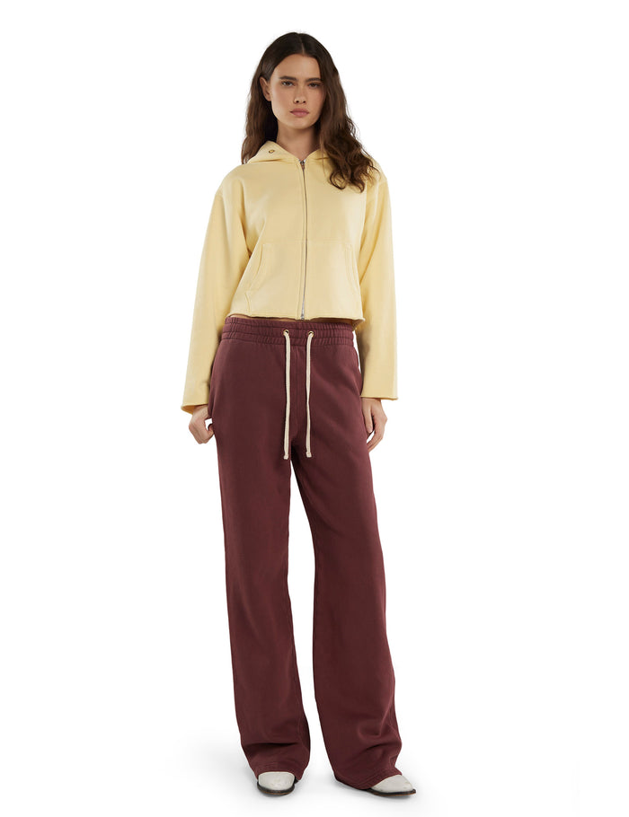 Les Tien Rosa Raw Zip Hoodie