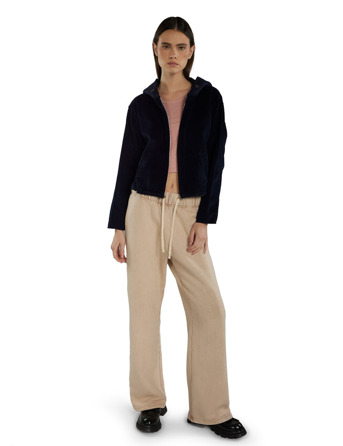 Les Tien Rosa Raw Zip Hoodie