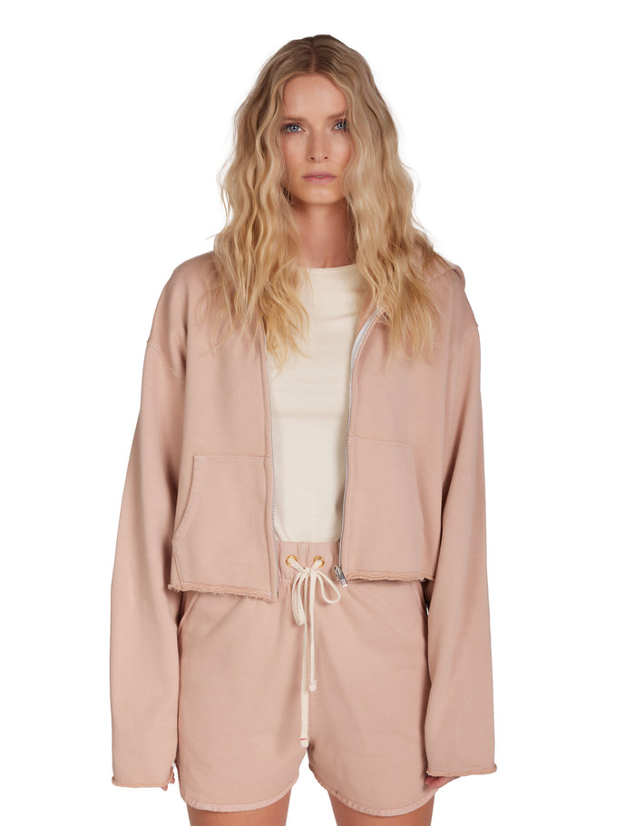 les tien Rosa Raw Zip Hoodie