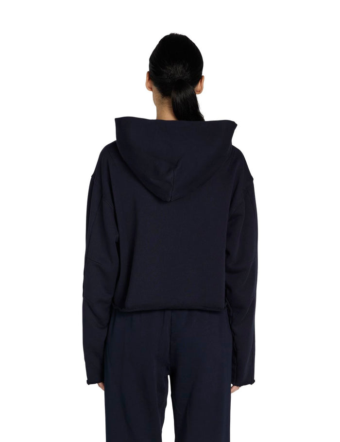 Les Tien Rosa Raw Zip Hoodie