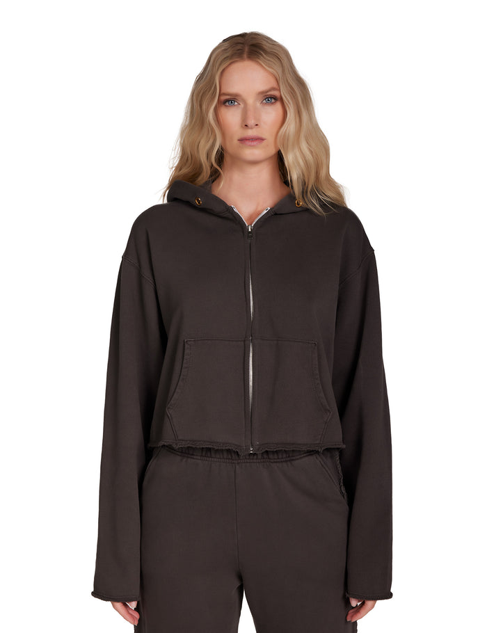 les tien Rosa Raw Zip Hoodie