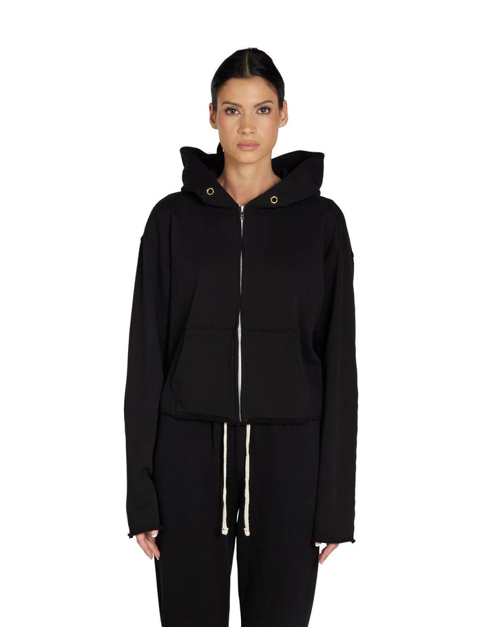 les tien Rosa Raw Zip Hoodie