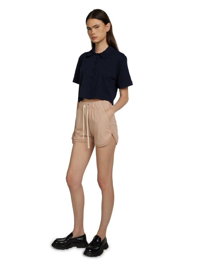 Les Tien Shae Club Collar Button Up