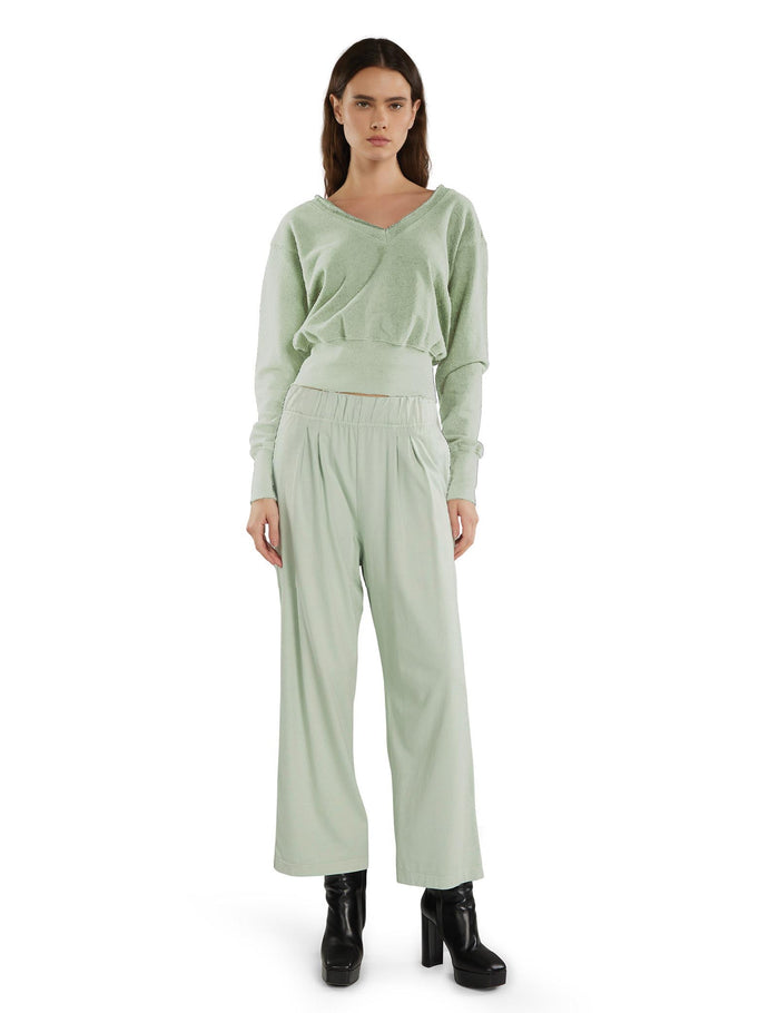 Les Tien Valeria Banded Double V Roll Neck