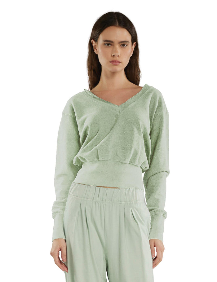 les tien Valeria Banded Double V Roll Neck