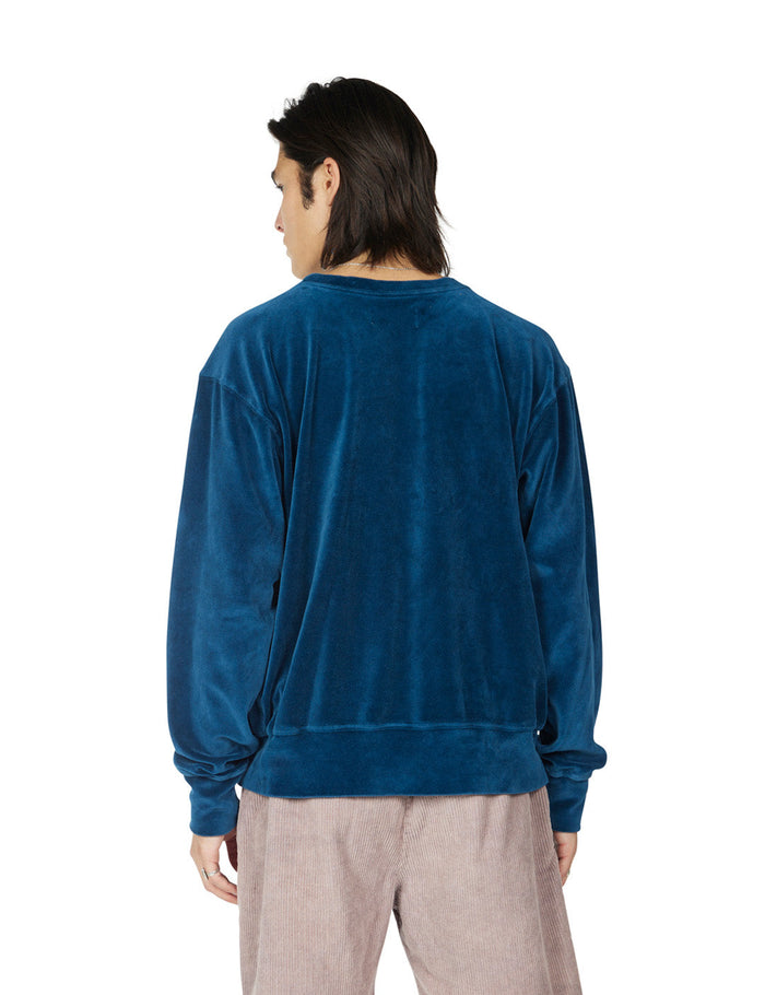 Les Tien Velour Crop Crew