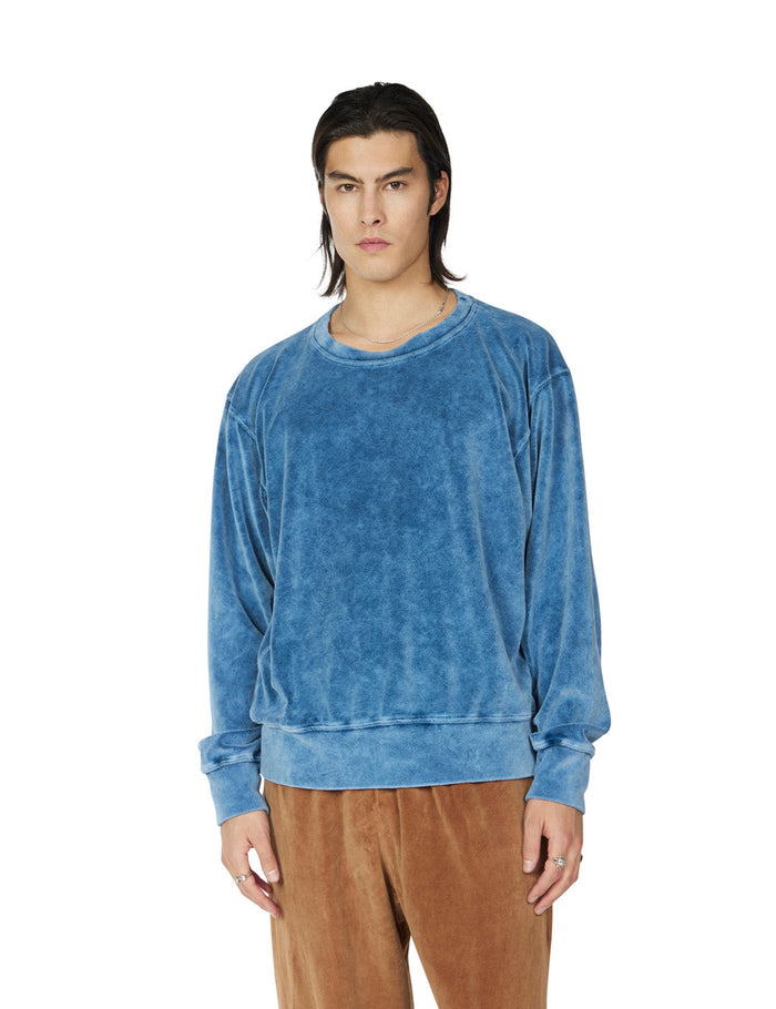 les tien Velour Crop Crew