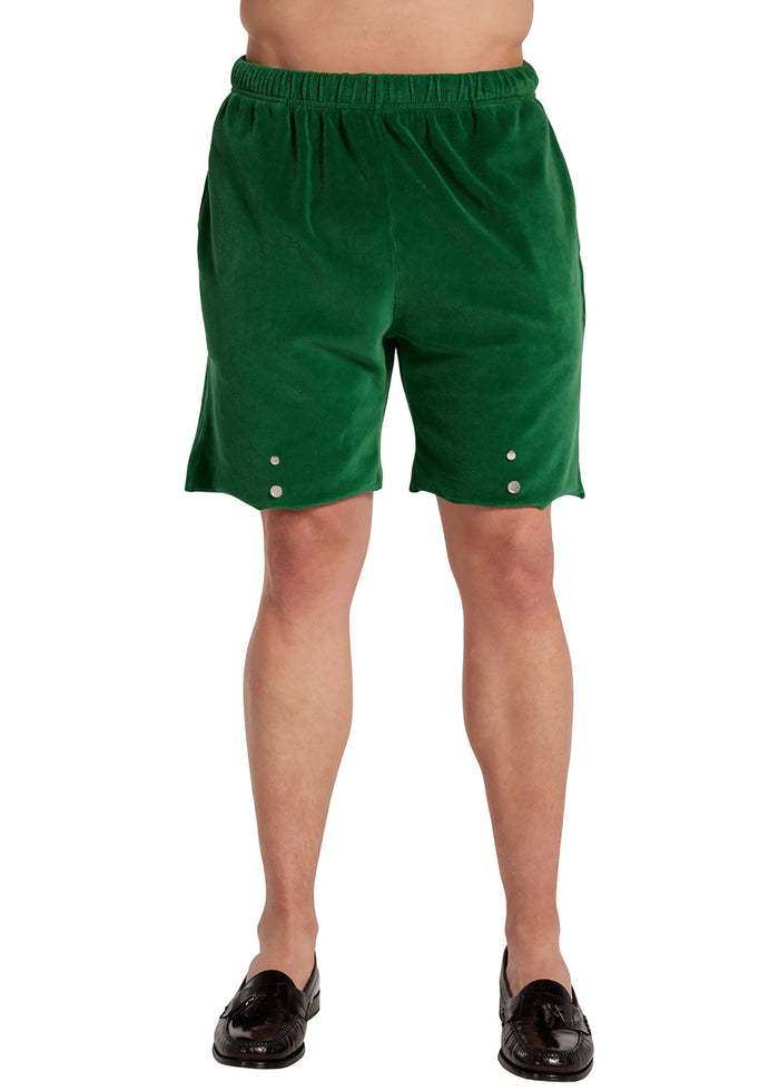les tien Velour Snap Front Short