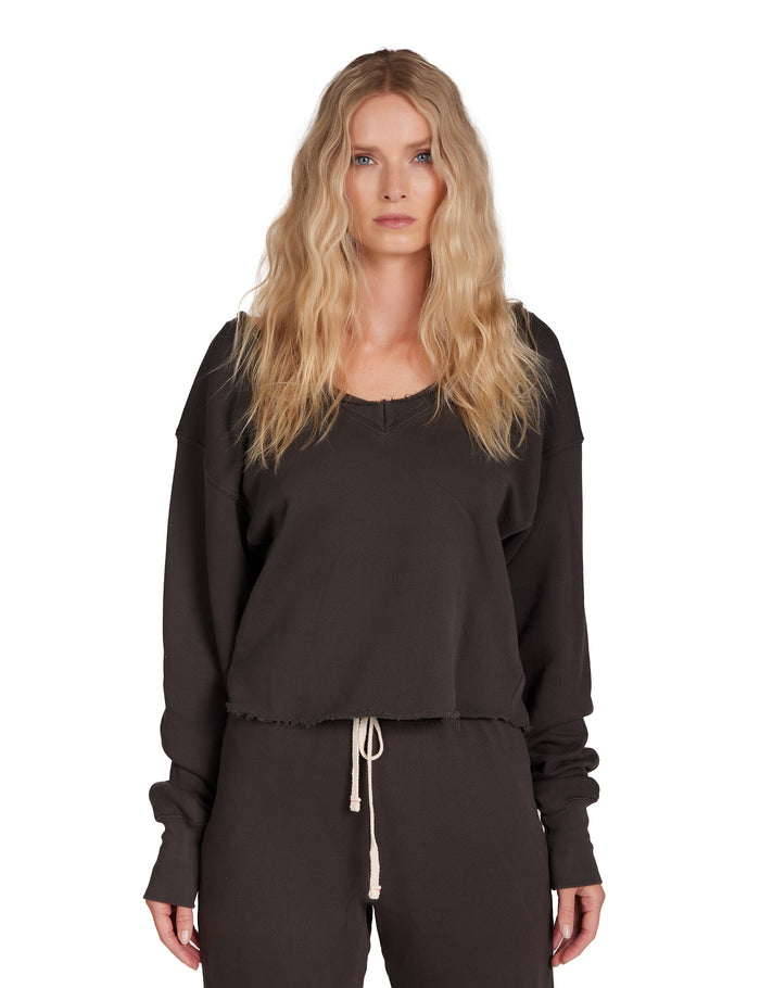 les tien Veronica Double V Roll Neck